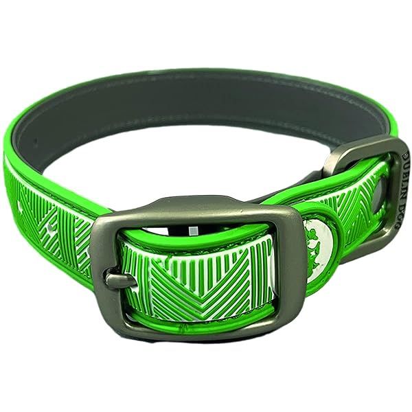 Dublin Dog Co Chevron Collar 12.5 x 17 Medium Maritime Green Durable Stylish Pet Accessory