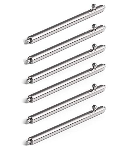 E ECSEM 22mm Quick Release Spring Bar Pins for Fossil Gen 5 Watchbands 6 Pack Stainless Steel Strap Link Pins