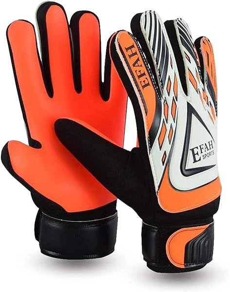 Top EFAH SPORTS Soccer Goalie Gloves for Kids - Strong Grip Football Gloves for Boys