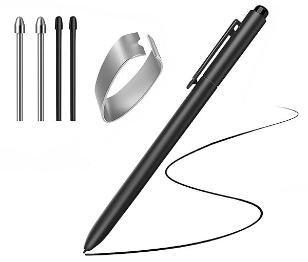EMR Stylus With Eraser Pencil For Remarkable 2 Pen Wacom One Drawing Tablets Onynx Boox Scribe Supernote EMR Devices + Extra Titanium Alloy Metal