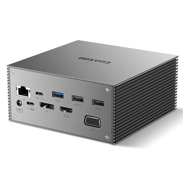 EUASOO 16-in-1 USB-C Docking Station: Triple Display, 4K HDMI, 7 USB Ports & More for MacBook & Windows