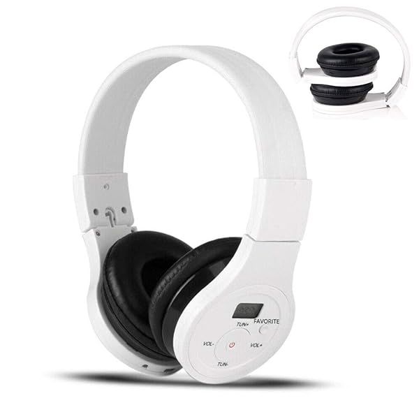 EXMAX Wireless Over Ear Bluetooth Headphones with Noise Cancellation and AUX Cable for Music and Travel