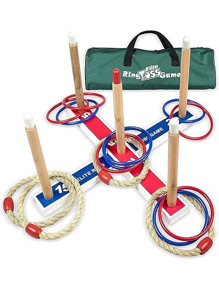 Elite Sportz Ring Toss Game: Fun Indoor & Outdoor Activity for Kids & Adults - Easy Setup & Compact for Family Fun!