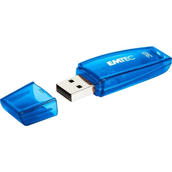 Emtec C410 Color Mix 32GB Flash Drive - Blue USB Storage Solution | Fast & Reliable Data Transfer