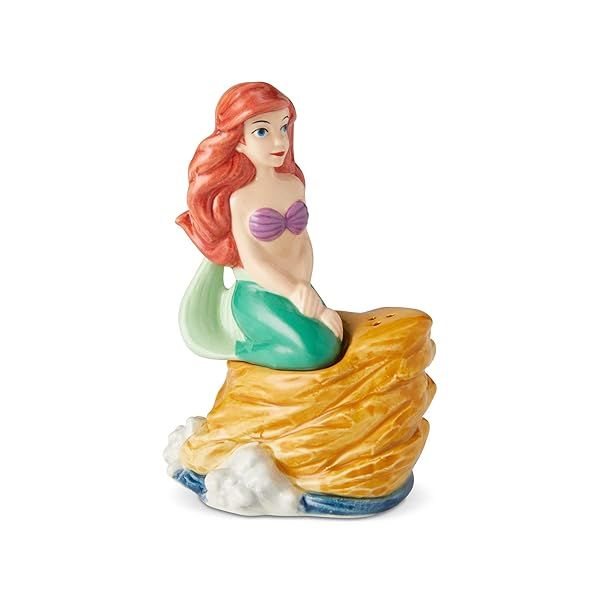 Enesco Disney Little Mermaid Ariel Salt and Pepper Shakers - 3.85 Inch Ceramic Set