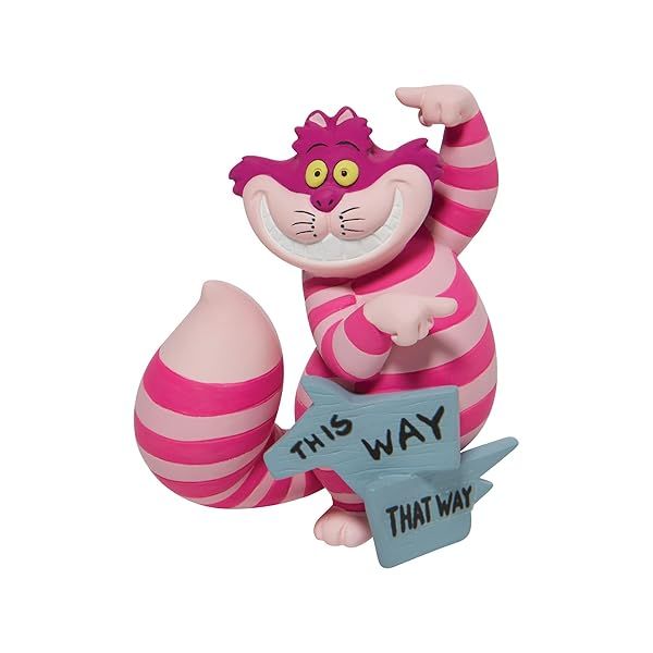 Enesco Disney Showcase Cheshire Cat Miniature Figurine - 3.35 Inch Alice in Wonderland Collectible