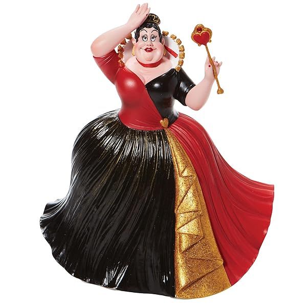 Enesco Disney Showcase Queen of Hearts Figurine - 9.5 Inch Alice in Wonderland Collectible