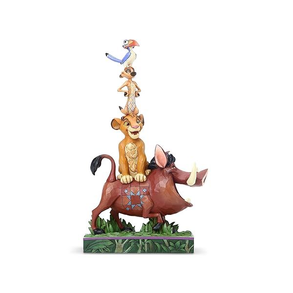 Enesco Disney Traditions Jim Shore Lion King Stacked Characters Figurine - 8 Inch Multicolor Collectible