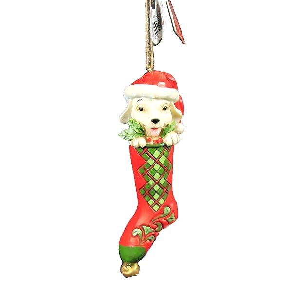 Buy Enesco Jim Shore Country Living Dog Hanging Ornament - 1x1 in, Multicolor - Perfect Holiday Decor!