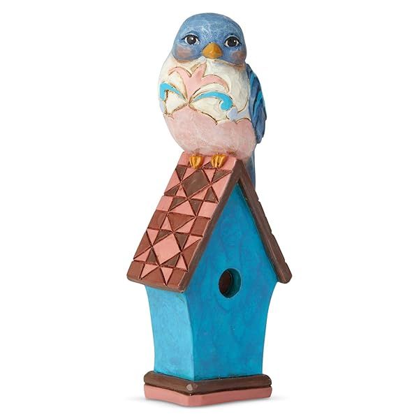 Shop Enesco Jim Shore Bluebird Miniature Figurine - 3.75 Inch, Colorful Heartwood Creek Collectible