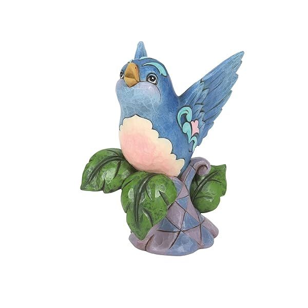 Enesco Jim Shore Bluebird Figurine - 5.25 Inch Heartwood Creek Collectible, Multicolor Decor