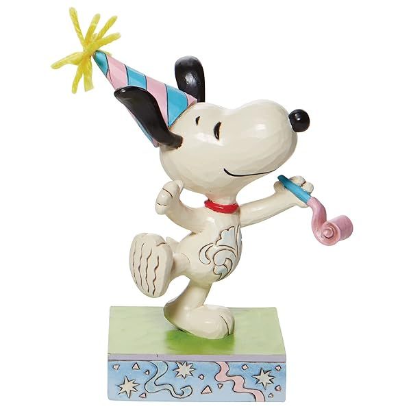 Enesco Jim Shore Snoopy Birthday Celebrations Figurine - 5.25 Inch Multicolor Collectible