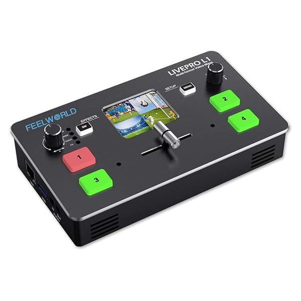 FEELWORLD LIVE PRO L1: 4 HDMI Inputs Multicamera Switcher for Live Streaming & Production