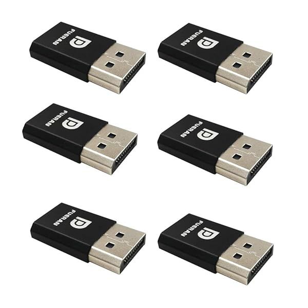 FUERAN DP Display Emulator: 2K & 4K EDID Dummy Plug for Headless Setup - 2560x1600@30Hz & 4096x2160@60Hz Compatible