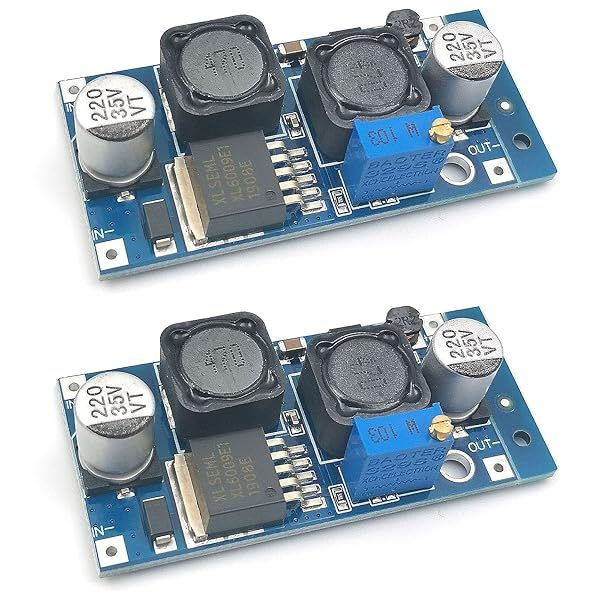 FainWan 2-Pack XL6009 DC-DC Buck Boost Converter - Adjustable Voltage Regulator 5-32V to 1.25-35V