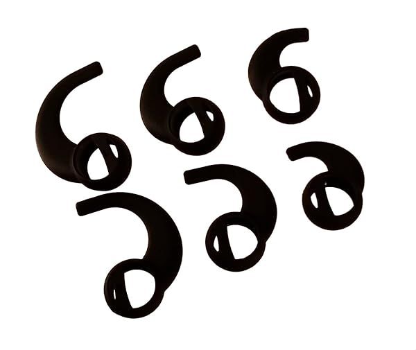 Far End Gear BudLoks: Sport Grips for Apple EarPods & AirPods - Perfect Fit for iPhone 3/4/5/6 - Black