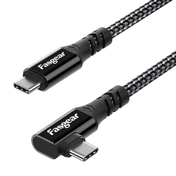 Fasgear USB C 3.2 Gen 2x2 Cable 6ft - 20Gbps, 4K Video, 100W Charging for MacBook Pro, iPad Pro, Galaxy S21 & More