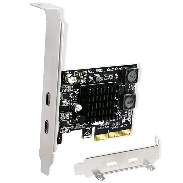 FebSmart 2X 10Gbps USB-C Expansion Card for Windows, Mac & Linux - Self-Powered, No Extra Supply Needed (FS-C2-Pro)