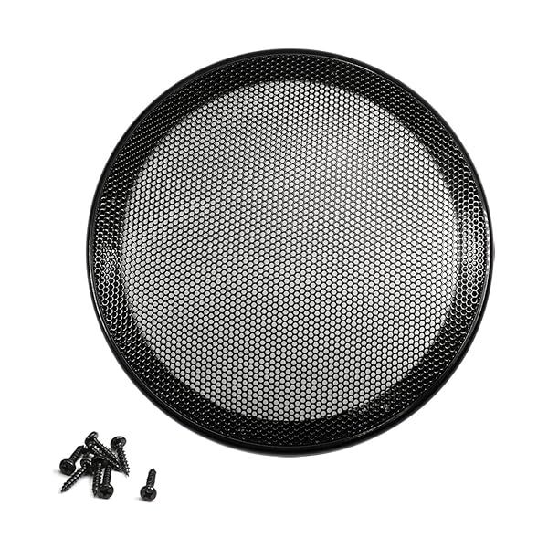 Fielect 10 Inch Black Speaker Grill Cover Mesh Decorative Woofer Guard Protector with Screws Audio Accessories