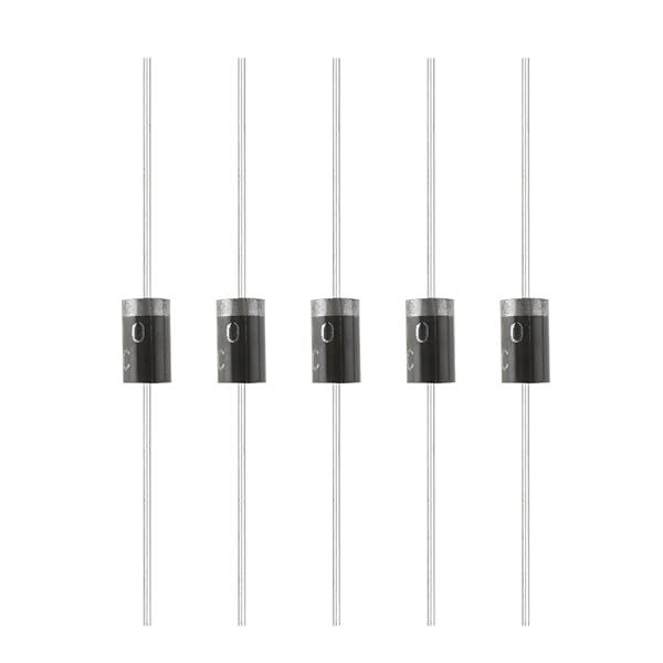 Fielect 100Pcs 6A10 Rectifier Diode 6A 1000V Axial Silicon Diodes for Electronics