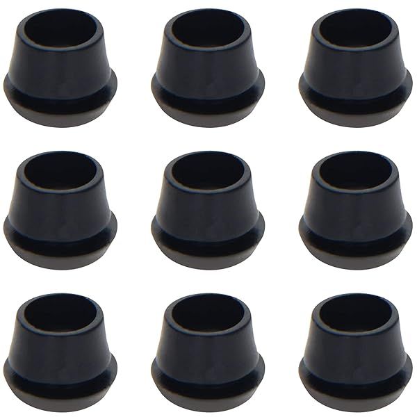 Fielect 200Pcs Rubber Grommets 7mm Inner Diameter Oil Resistant for Wiring and Cable Black
