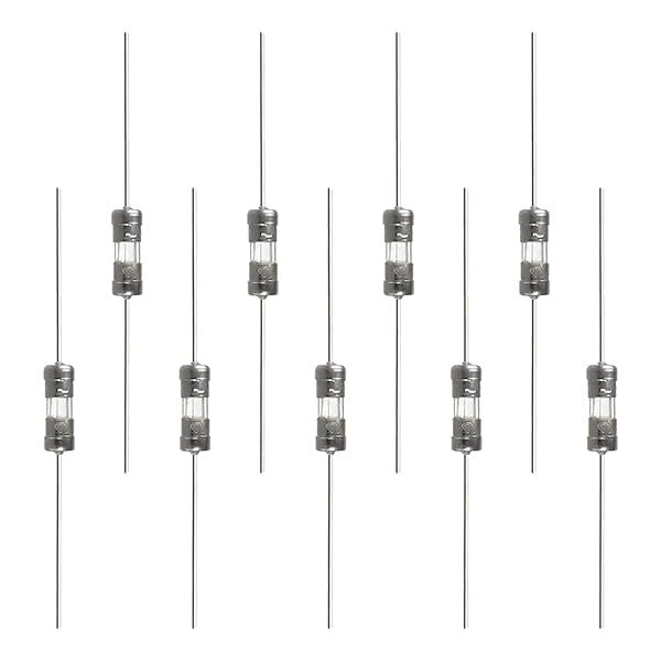 Fielect 20Pcs Fast Blow Fuse 250V 2.5A Axial Lead Glass Tube Fuses 3.6x10mm for Reliable Circuit Protection