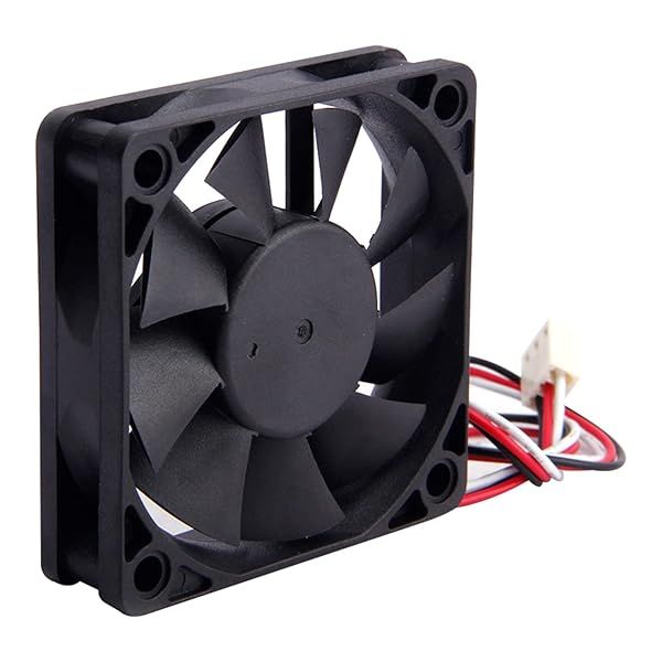 Fielect 24V Brushless DC Mini Cooling Fan 60x60x15mm Long Life Sleeve Bearing for Computer Case 0.13A 1Pcs