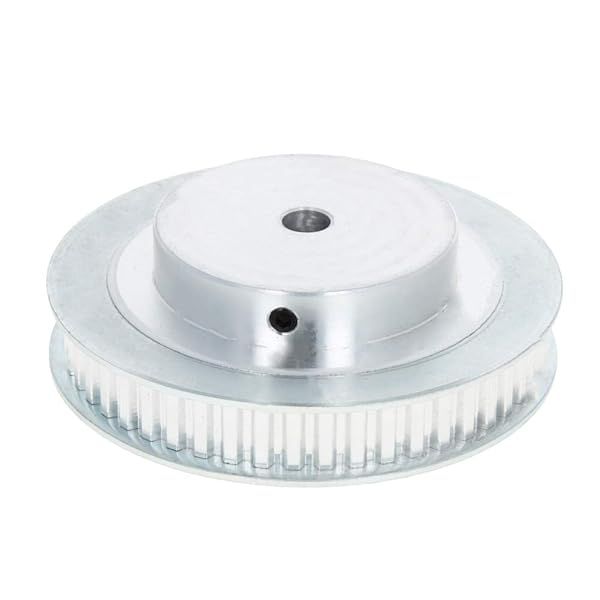 Fielect Aluminium Alloy XL Timing Belt Pulley 50 Teeth 8mm Inner Bore for 3D Printer CNC Silver Tone 1 Piece