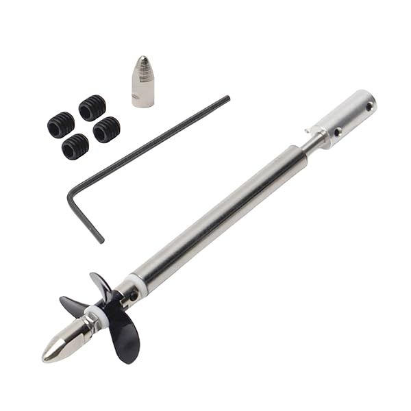 Fielect Drive Shaft with Propeller and Universal Joint for RC Boat 130mm Shaft 80mm Sleeve 36mm Propeller Compatible with 4mm Motor Shaft