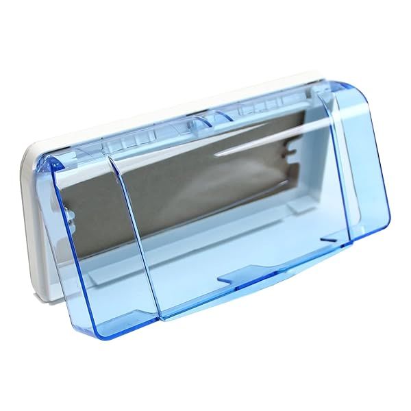 Fielect Weatherproof Outlet Cover Blue Electrical Protector for Retrofit Siding Construction Type 1 Pcs
