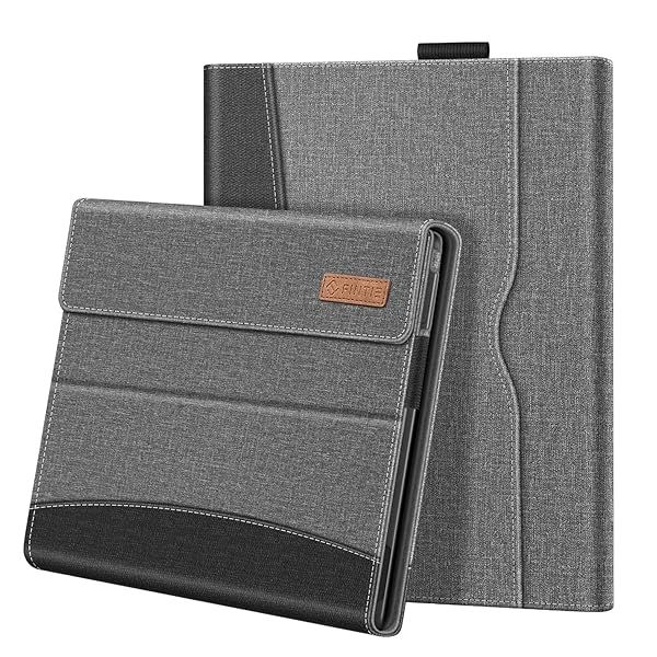 Fintie Case for Microsoft Surface Pro X 2020 2019 Multiple Angle Viewing Portfolio Business Cover with Pocket for 13 Inch Surface Pro X Gray