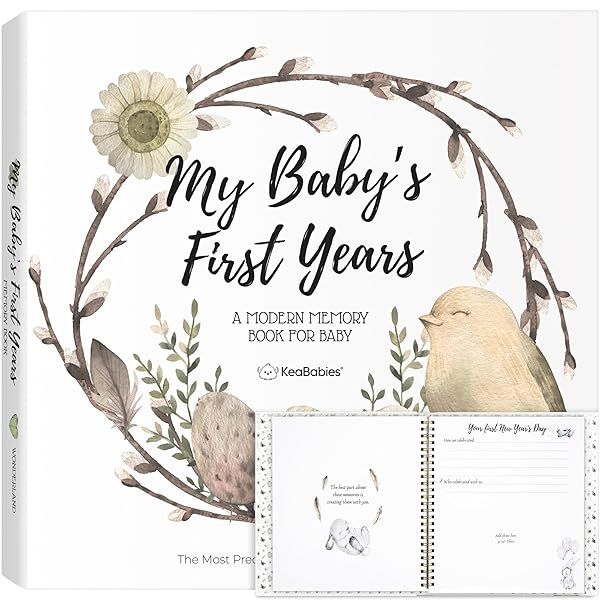 First 5 Years Baby Memory Book: Keepsake Journal for Boys & Girls - 90 Pages of Milestones & Memories