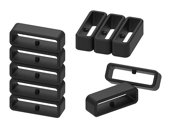 FitTurn Silicone Band Keepers Fastener Rings for Bushnell Neo Ion 1 2 and Excel Golf GPS Smartwatch Accessories