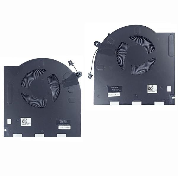 Fleshy Leaf CPU and GPU Cooling Fan Replacement for Dell Alienware M17 R3 R4 P45E High Performance 12V Fan Compatible with RTX30