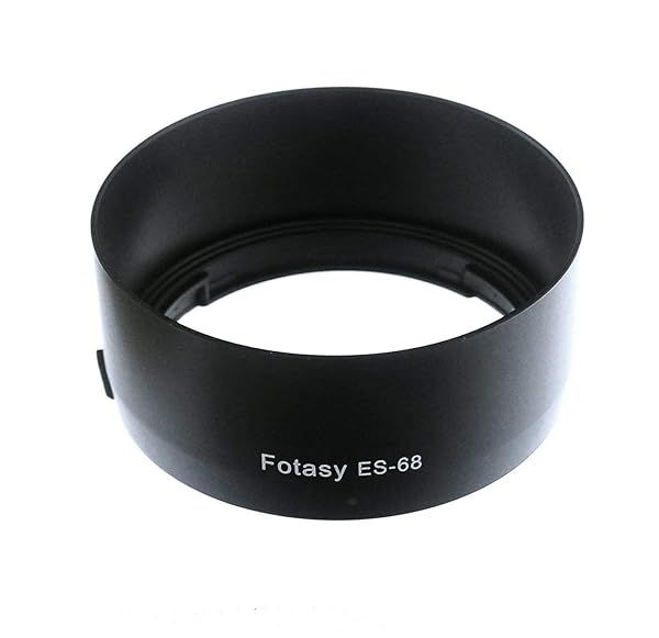 Fotasy Bayonet Lens Hood for Canon EF 50mm f/1.8 STM - Compact Replacement for Canon ES-68, Black