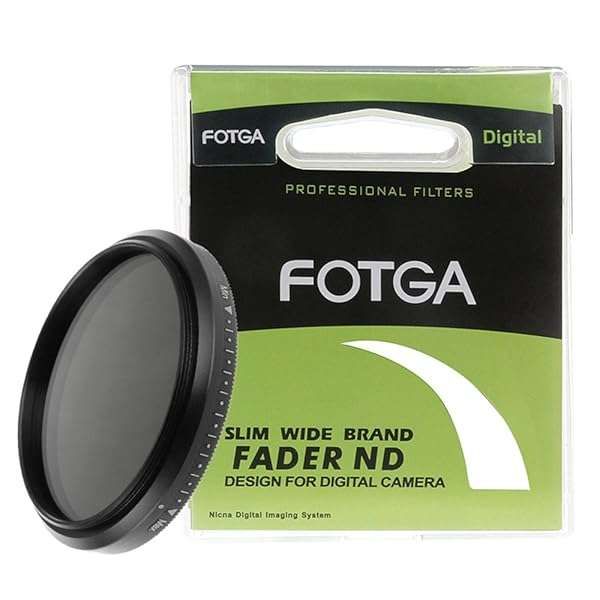 Fotga 52mm Slim Variable ND Filter ND2 to ND400 for Nikon, Canon, Sony & Olympus DSLR Lenses