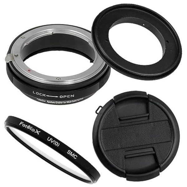 Fotodiox 77mm Macro Reverse Ring Filter Kit for Nikon F-Mount: UV Filter & Aperture Control Included