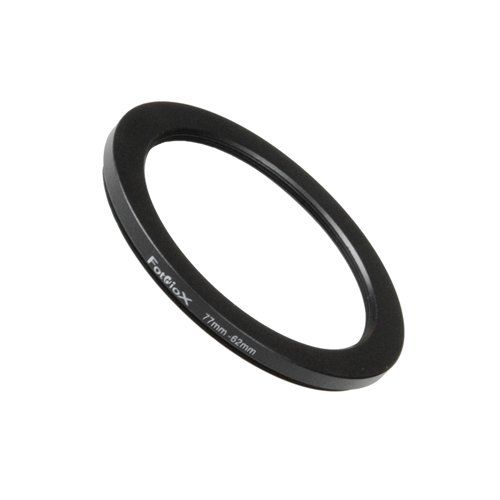 Fotodiox 77mm to 62mm Metal Step Down Ring - Anodized Black for Superior Durability