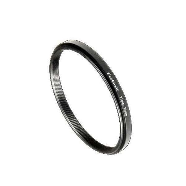 Fotodiox 77mm to 72mm Metal Step Down Ring - Anodized Black for Superior Durability