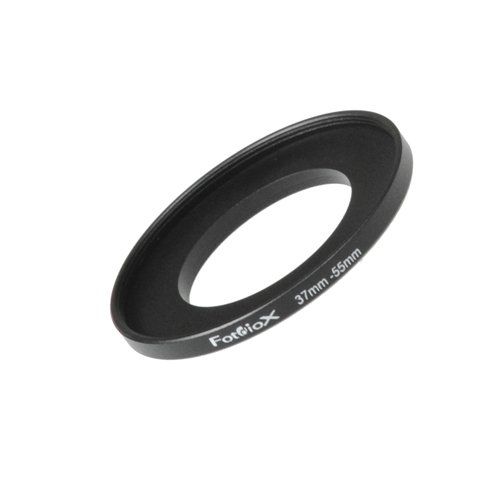 Fotodiox Metal Step Up Ring, Anodized Black Metal 37mm-55mm, 37-55 mm