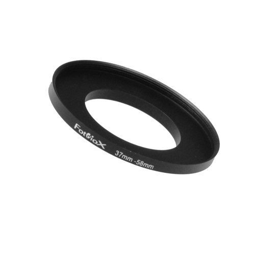 Fotodiox Metal Step Up Ring, Anodized Black Metal 37mm-58mm, 37-58 mm