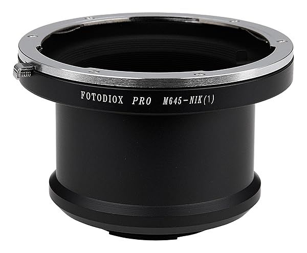 Fotodiox Pro Mamiya 645 Lens Adapter for Nikon 1 Series - Compatible with V1 & J1, Not for Digital Auto-Focus Lenses
