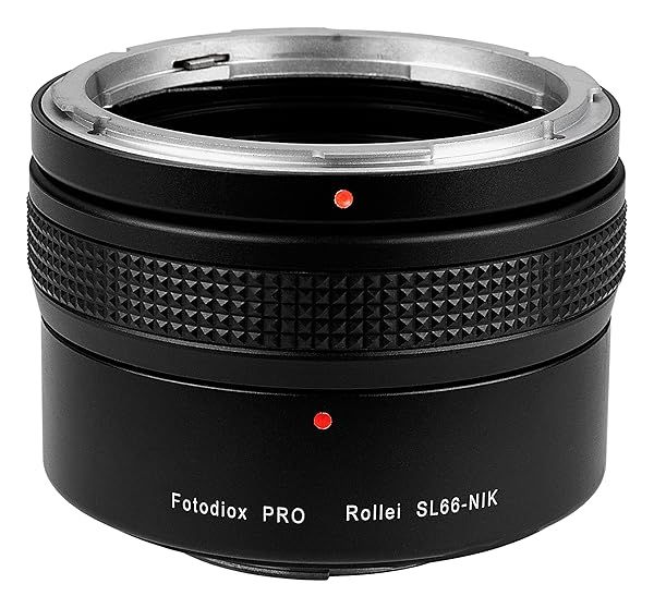 Fotodiox Pro Lens Mount Adapter for Rolleiflex SL66 to Nikon SLR DSLR Camera with Built-in Focusing Helicoid