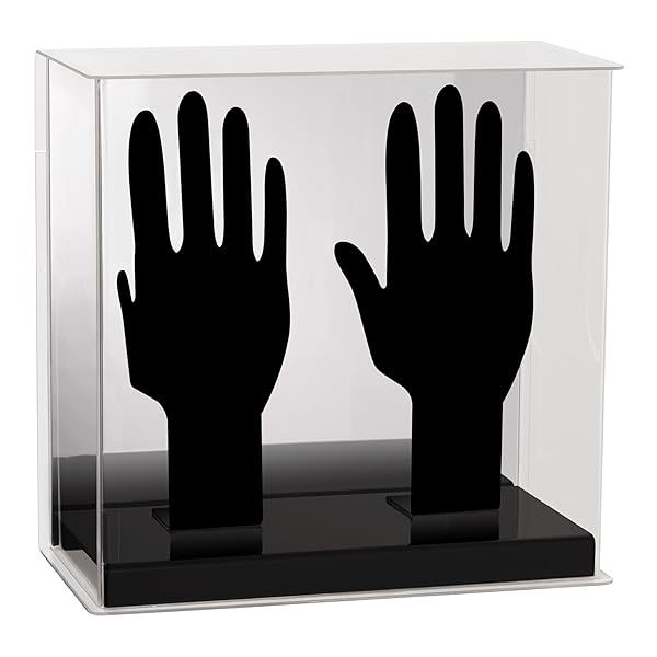 Franklin Sports Batting Glove Display Case - Plexiglass & Mirrored for Baseball/Softball Autographs