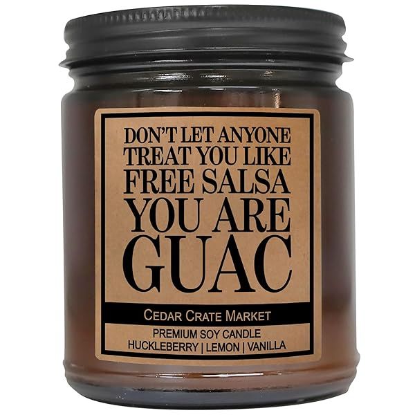 Friendship Candle Gift for Women | Don't Let Anyone Treat You Like Free Salsa | Funny Candles Gift for Friends Women | Funny Unique Friend Birthday