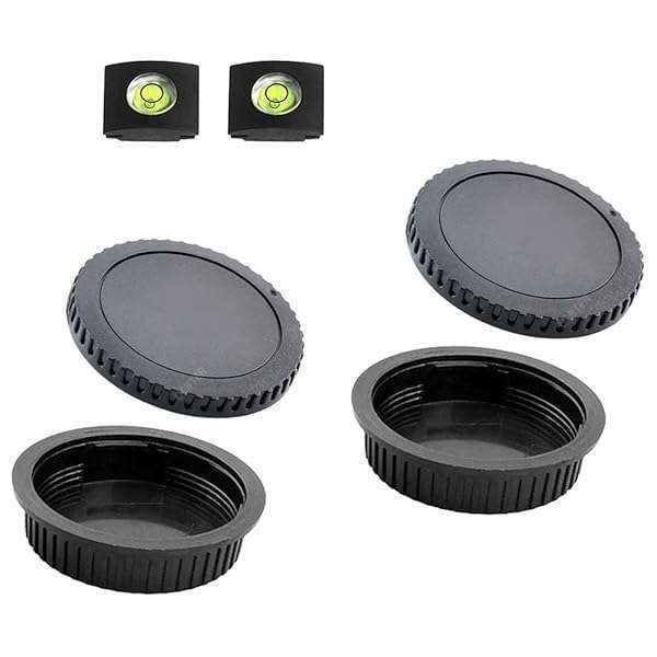 Canon EOS Lens Caps: Front Body & Rear Cover for Rebel T7 T6 T5 T8i 5D 6D 90D 80D 7D - Protect Your Gear!