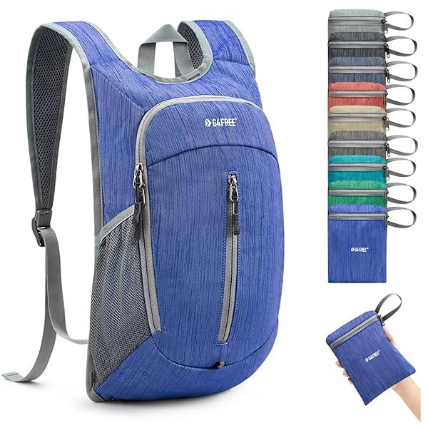 G4Free 10L Hiking Backpack Small Travel Hiking Daypack Lightweight Packable Backpack Casual Foldable Shoulder Bag