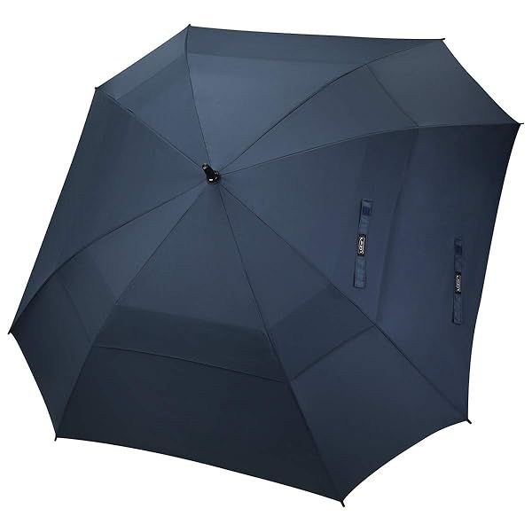G4Free Extra Large Golf Umbrella 68 Inch Windproof Auto Open Double Canopy Oversized Stick Umbrella for Ultimate Protection