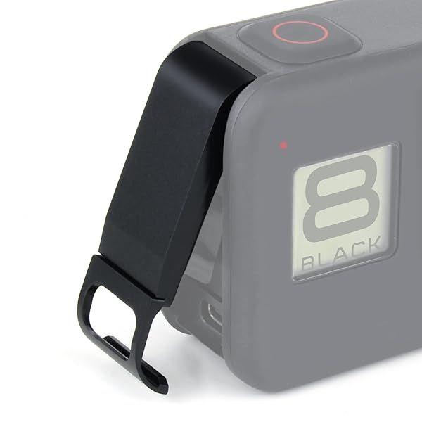 GEPULY Aluminum Replacement Battery Cover for GoPro Hero 8 Black Charging Accessory Kit