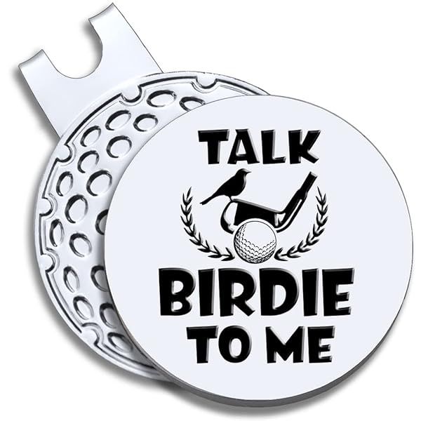 GEYGIE Talk Birdie to Me Golf Ball Marker with Magnetic Hat Clip, Funny Golf Accessories Gifts for Men Women, Golf Gifts for Men Woman, Gift for Golf